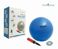 Gym Ball - 75cm (Red) with DVD & Double Action Hand Pump